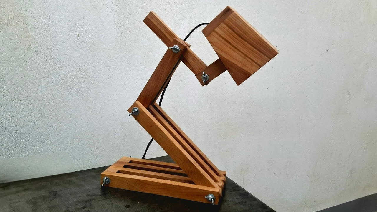 DIY Wooden Table Lamp | Easy Woodworking Project