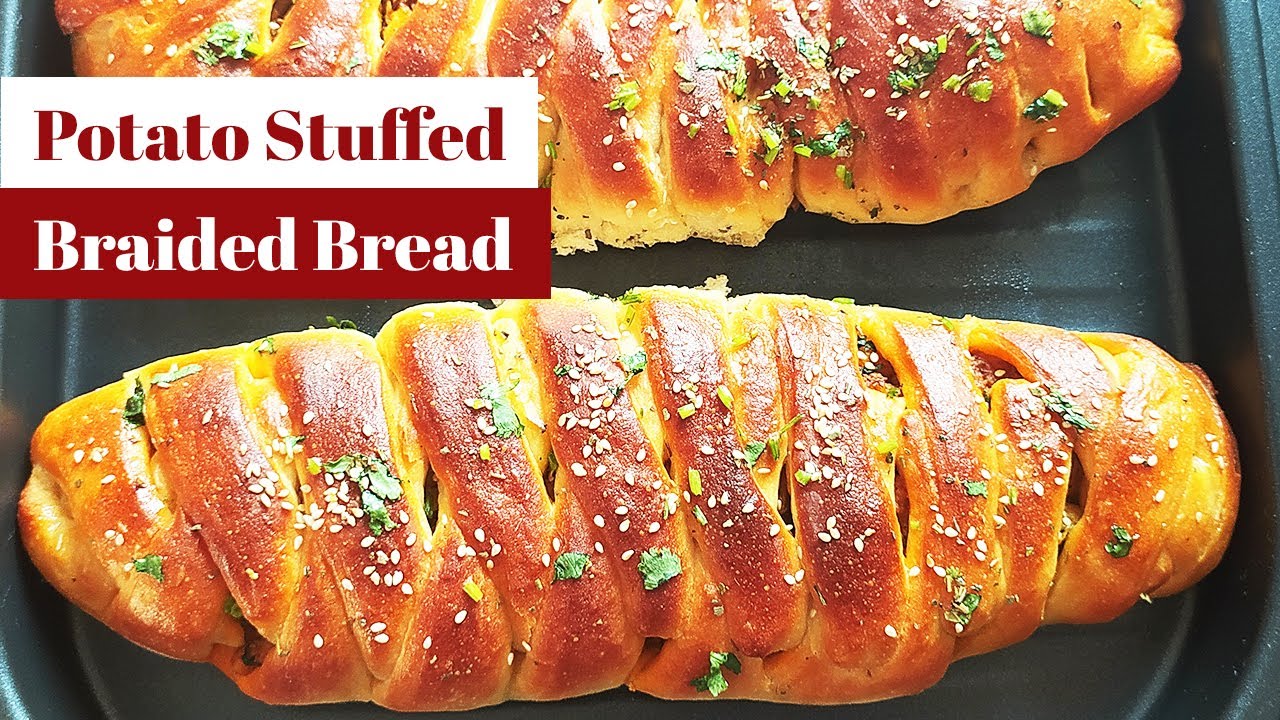 Stuffed Turkish Braided Bread | अनोखी ब्रेड रेसिपी  | Turkish Braided Bread With Potato Filling