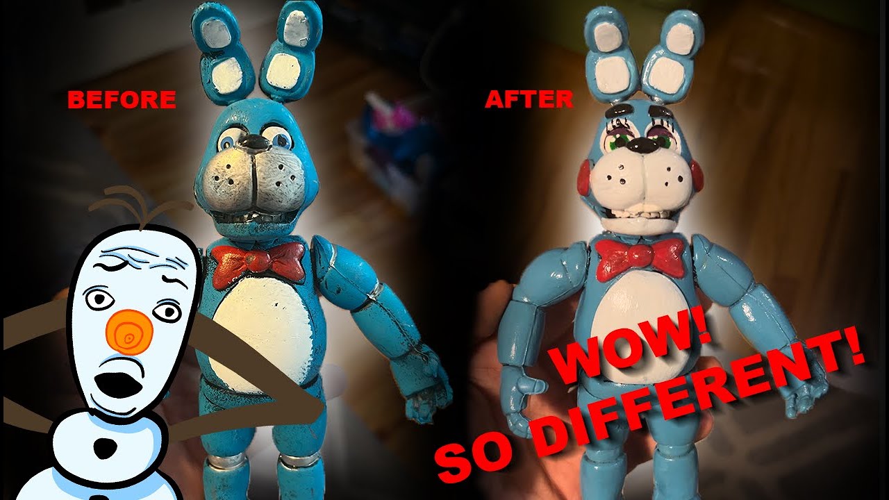 Repainting Bootleg Five Nights At Freddy's Action Figures!