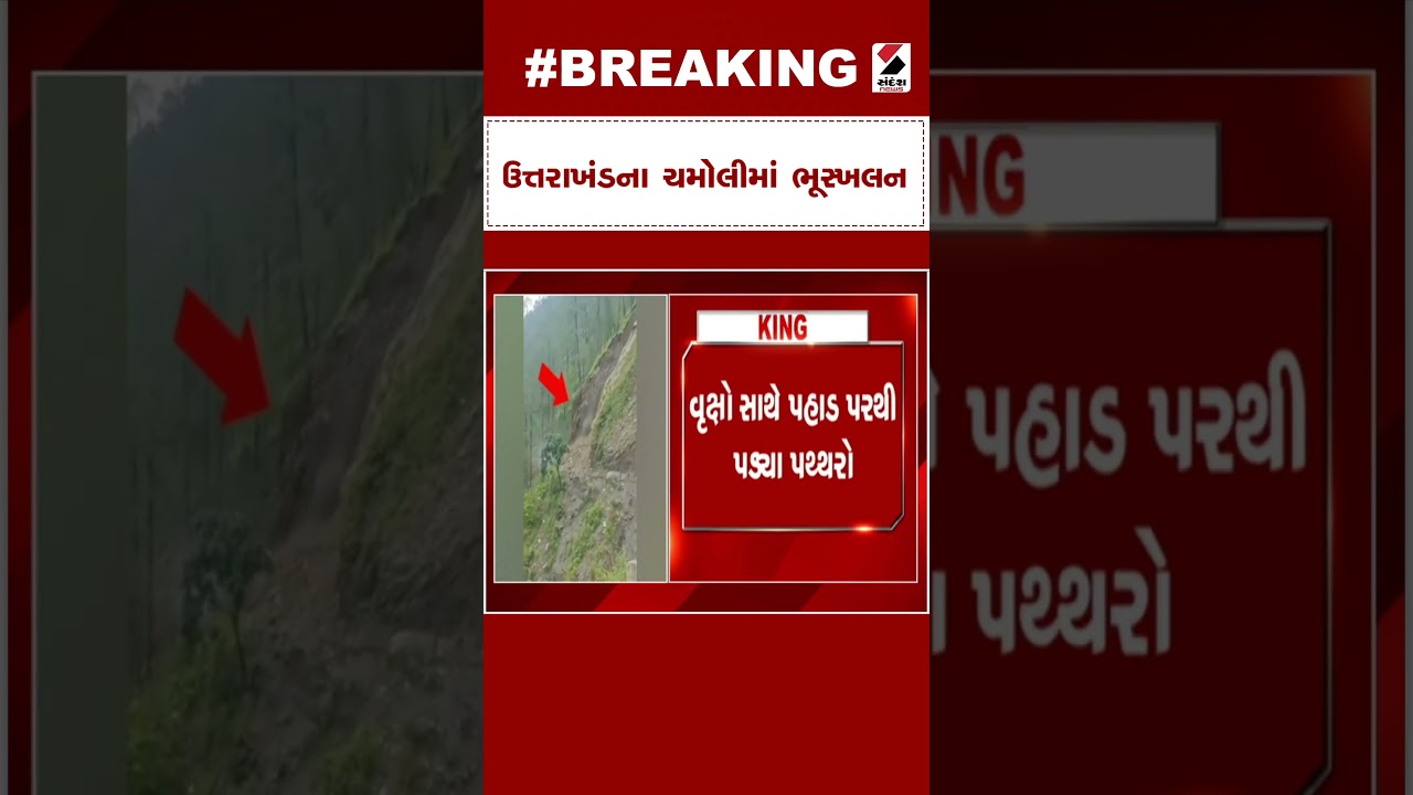 Uttarakhand News | ઉત્તરાખંડના ચમોલીમાં ભૂસ્ખલન | Chamoli | Landslide | Monsoon | Weather