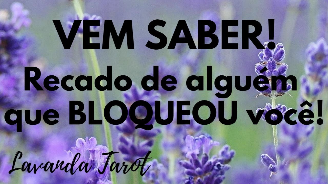 #tarot 💜🪻VEM SABER! Recado de alguém  que BLOQUEOU você!💜🪻