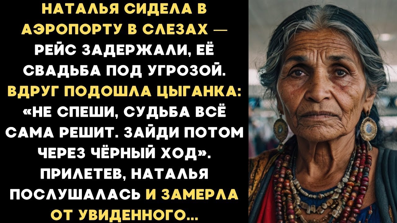 Наталья рыдала аэропорту из-за задержки рейса, её свадьба срывается. Но цыганка заявила_ Не спеши