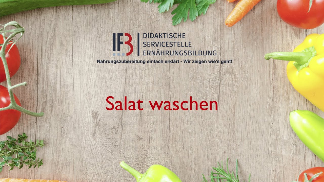 Salat waschen