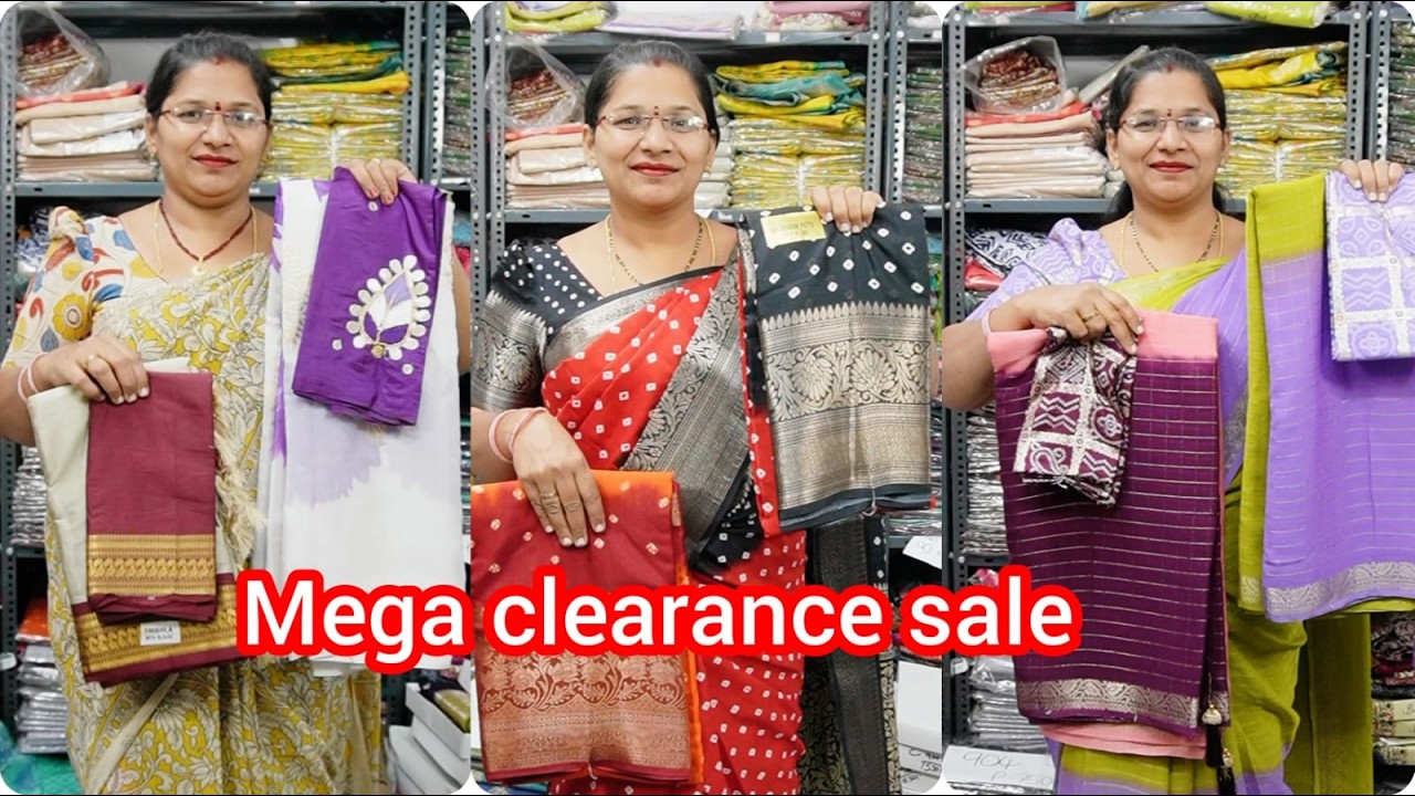 🔥🚀 Mega Clearance Live Sale on Uniform Sarees| Direct Factory Prices ||App: Mani Blouse Market