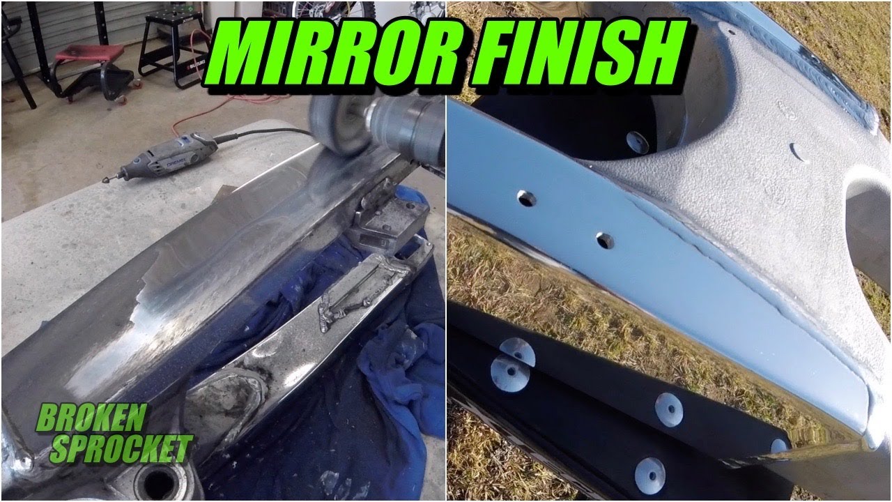 How to polish aluminium to Mirror Finish. RM 125 build.
