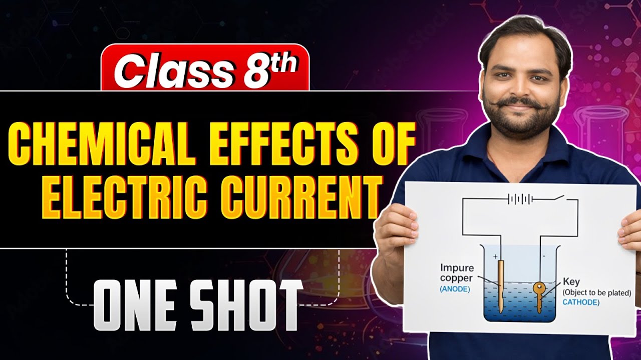 Chemical Effects of Electric Current One Shot | Class 8 Science Chapter 12 | NCERT + PYQs | eSaral