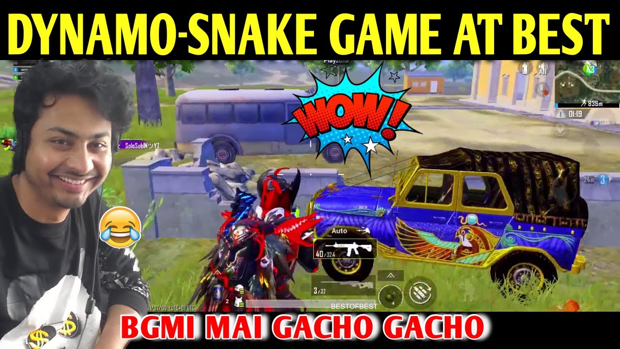 DYNAMO - SNAKE GAME AT BEST | BATTLEGROUNDS MOBILE INDIA | BEST OF BEST