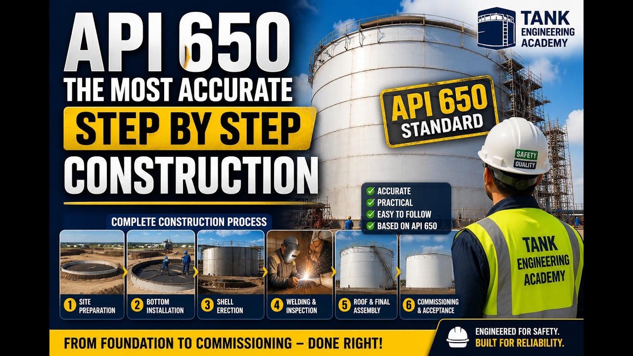 API 650 Most Accurate Step by Step Construction Procedure Sequence