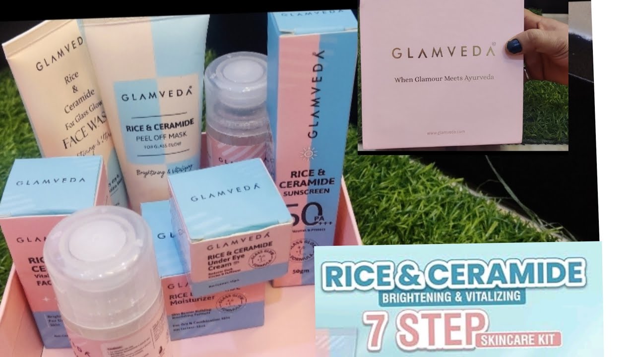 Unboxing Glamveda korean glass skin care routine/Glamveda skin care kit