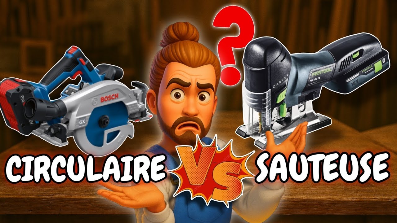 Scie Circulaire ou Scie Sauteuse ? Laquelle Choisir en 1er en 2025 ?