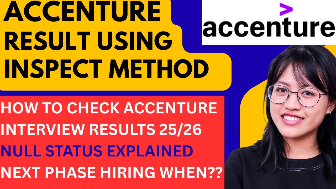 🔴 LIVE | Inspect Method  | accenture interview result 2026 I accenture update | accenture null