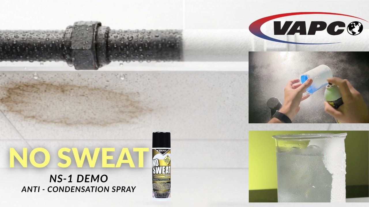 NO SWEAT Demo: How to Show What Spray-On Pipe Insulation Actually Does - Anti Condensation Spray