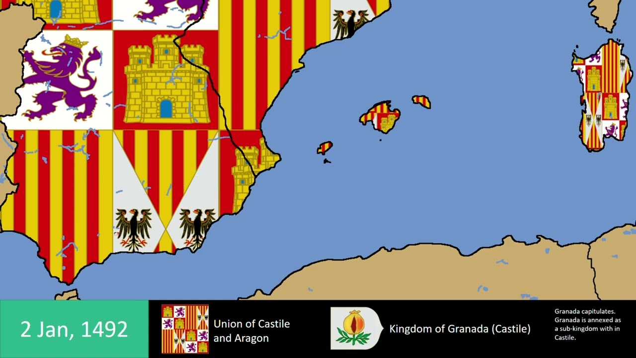 The Granada War: Every Year - with Flags