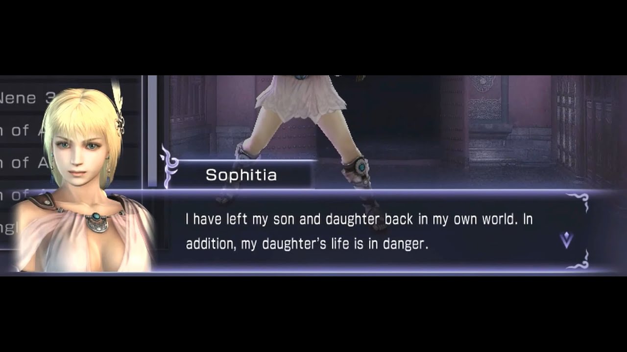 Warriors Orochi 3 - Camp Lines - Sophitia