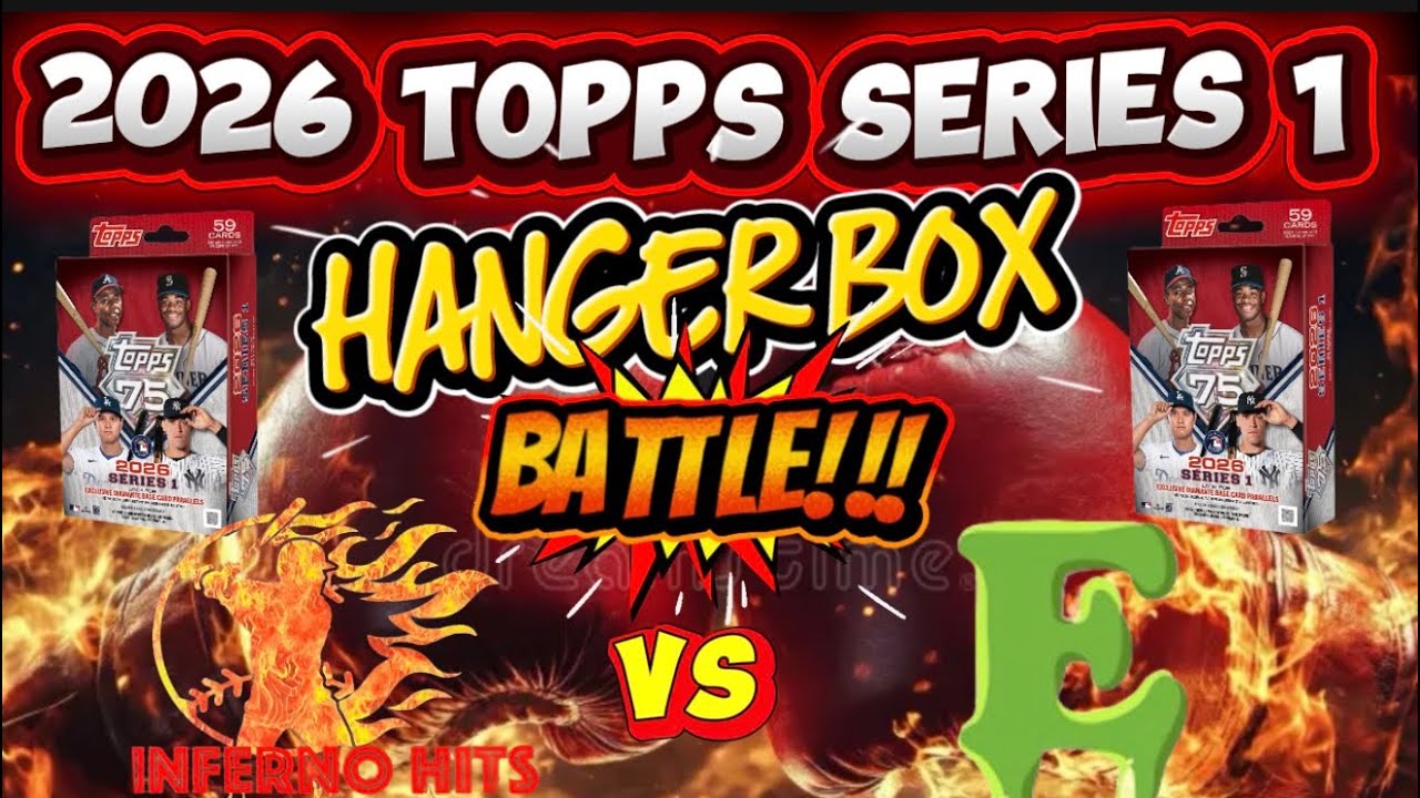 🚨2026 TOPPS SERIES 1🔥HANGER BOX BATTLE!🔥5 HANGER BOXES!😱LOWEST NUMBERED CARD WINS! THE WINNER IS???💥