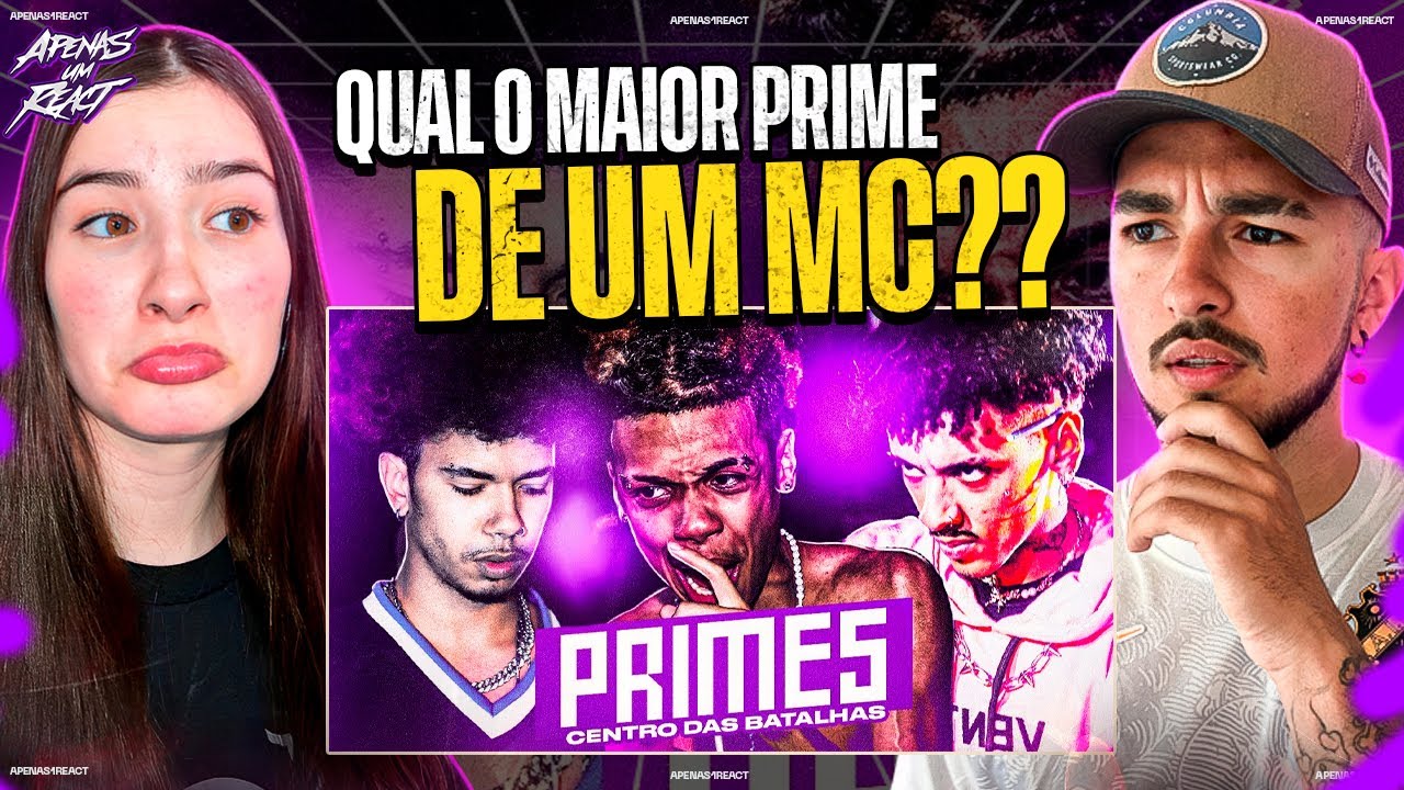 Apenas um react | O PRIME dos MCS DE BATALHA! ☠️ | Centro das Batalhas