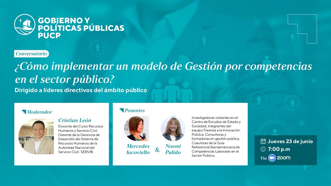 Conversatorio: ¿Cómo implementar un modelo de Gestión por competencias en el sector público?
