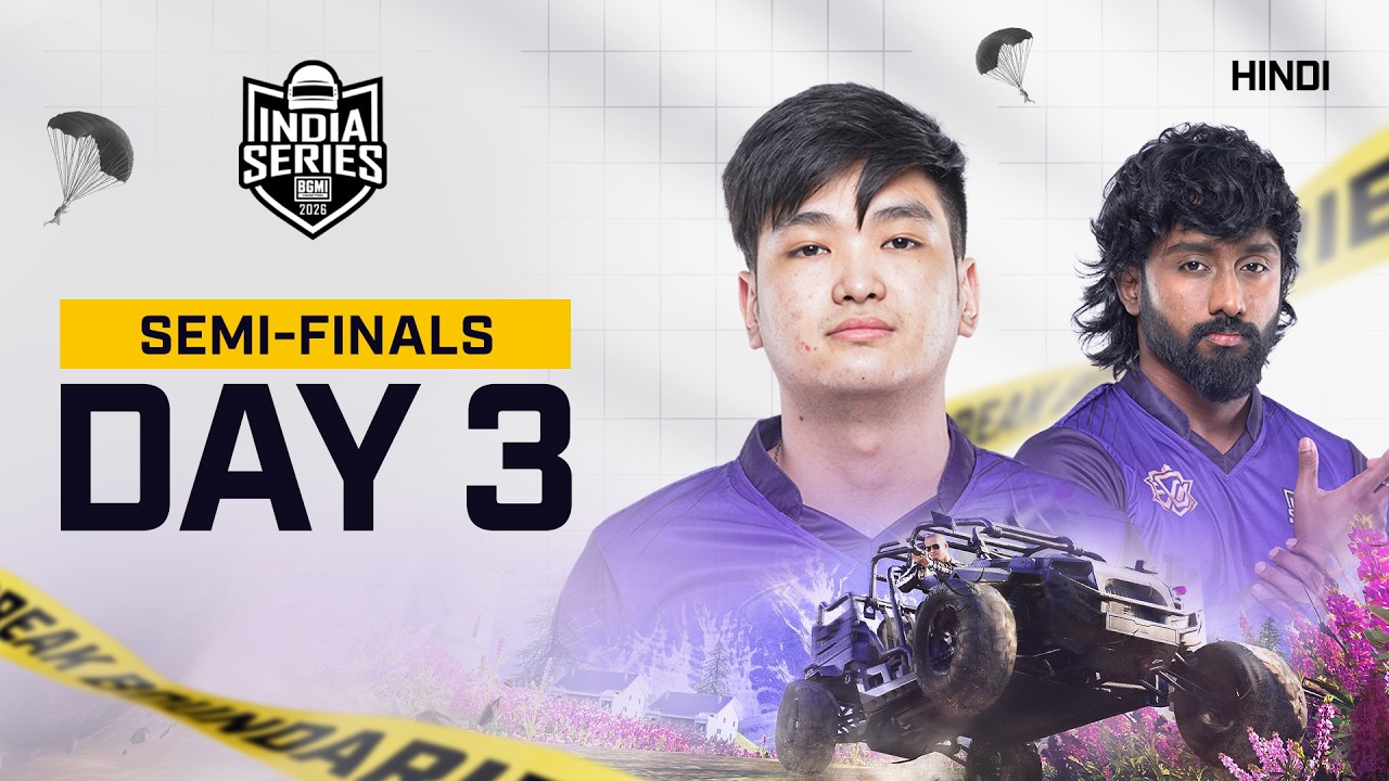[Hindi] BGIS 2026 | SEMI FINALS | Day 3 #BGMILIVE #BGIS