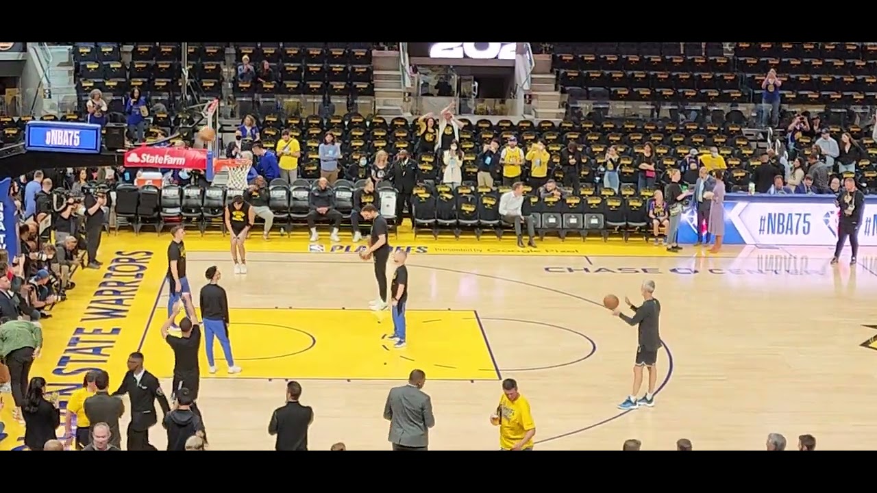 2022 Pre game warm ups Steph and Klay Game 1 Playoffs Chase Center