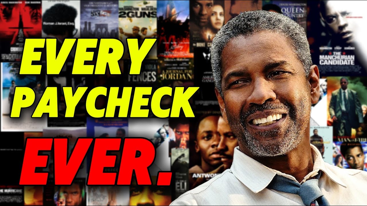 Denzel Washington Paycheck Revealed for Every Movie