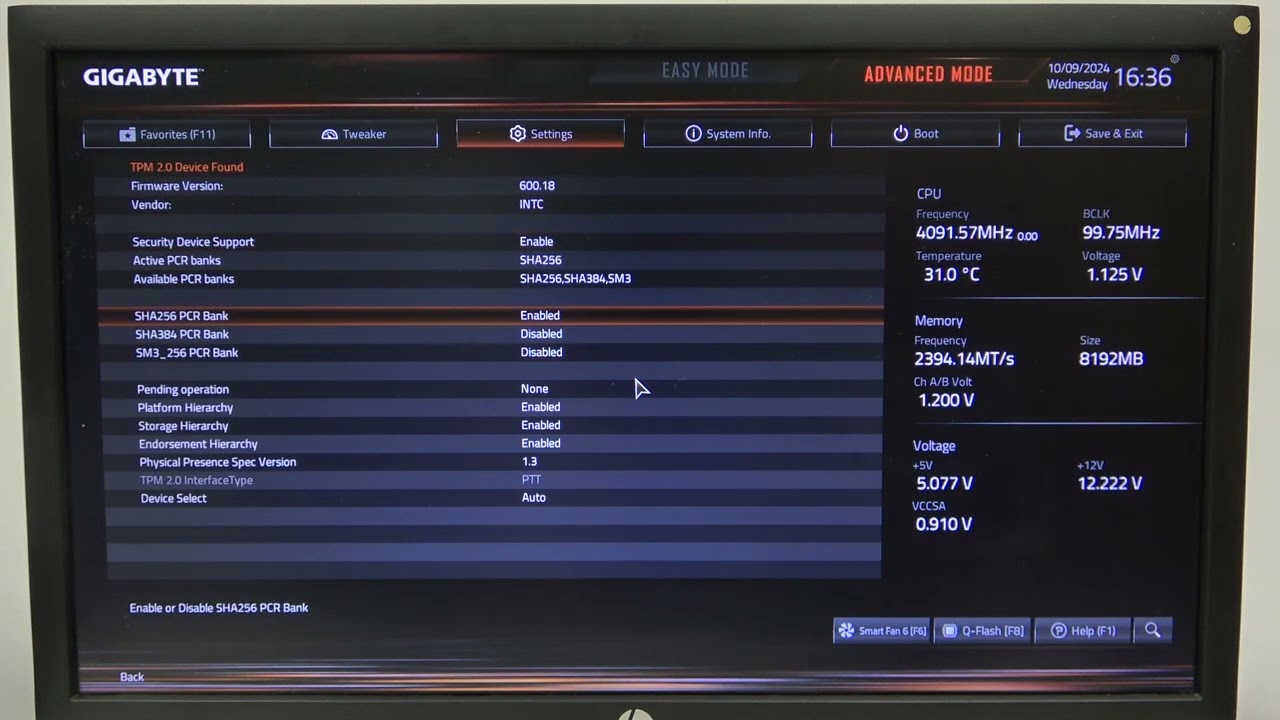 How to Turn On & Turn Off the Security Device Support in Gigabyte B760 Series Motherboard