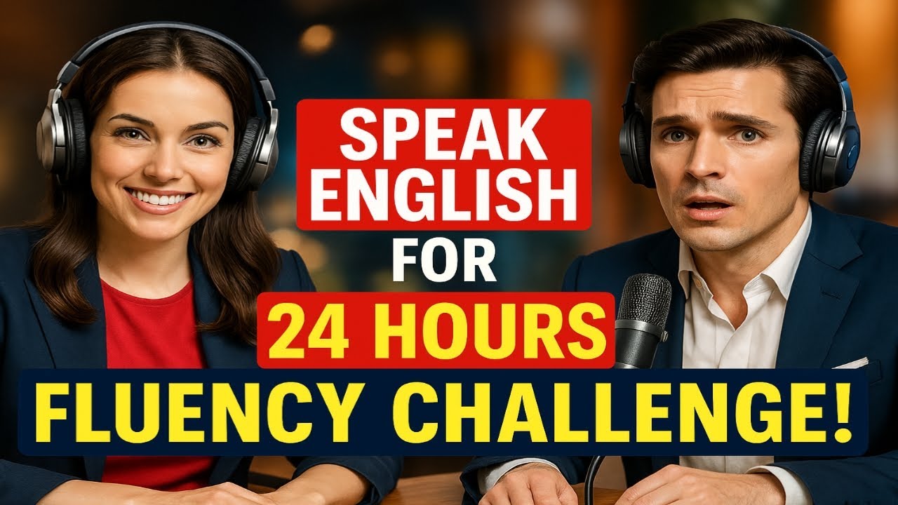 Speak English for 24 Hours &ndash; Can You Do It? | Fluency Challenge podcast listen and improve English