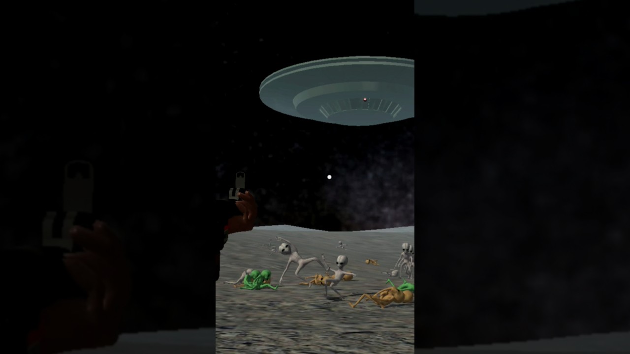 UFO🛸👾Ke Alien👽ko udaa diya💀 #aliengang #ufo #aliendance #alienspaceship#realaliendance #gta7#dc #mcu
