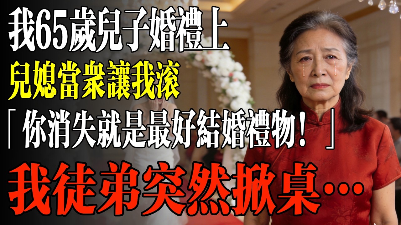 我65歲兒子婚禮上，兒媳當衆讓我滾，「你消失就是最好結婚禮物！」我徒弟突然掀桌…#幸福 #人生 #故事 #老年 #退休後 #情感 #人生感悟 #養生 #哲理 #老年生活