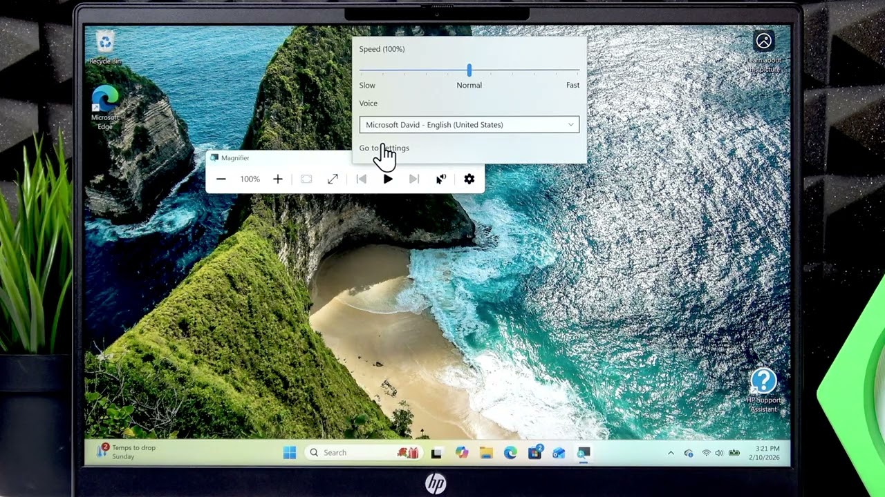 HP Pavilion 16 – How to Use Zoom (Magnifier) on the Display