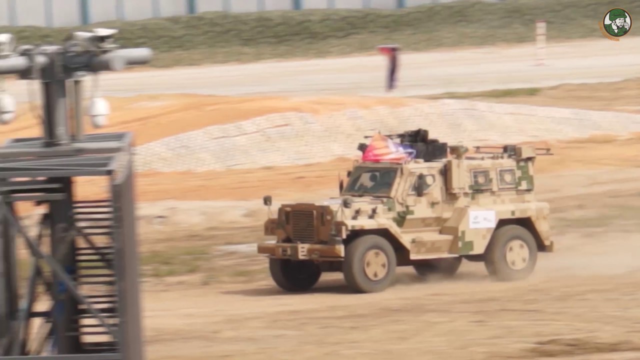 Live mobility demonstration NORINCO main battle tank armoured all terrain vehicles AirShow China