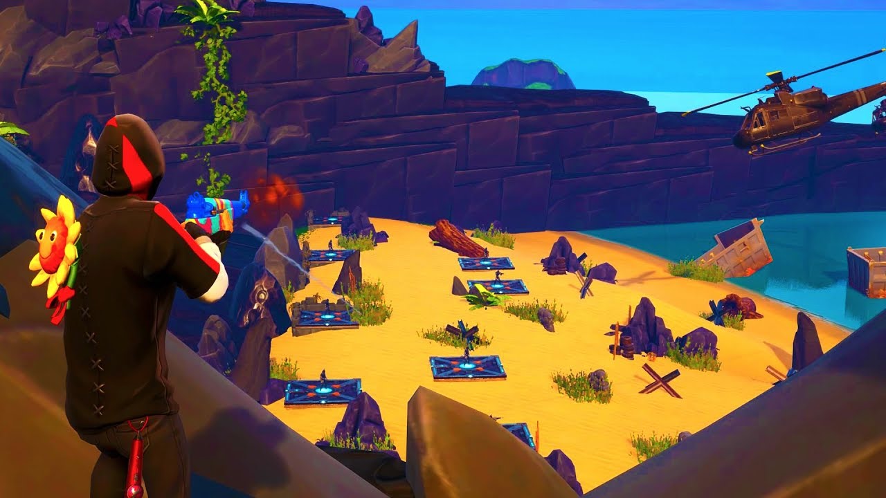 How To Get OUT THE MAP On Beach Assault By Using This New FORTNITE GLITCH *Overpowered*