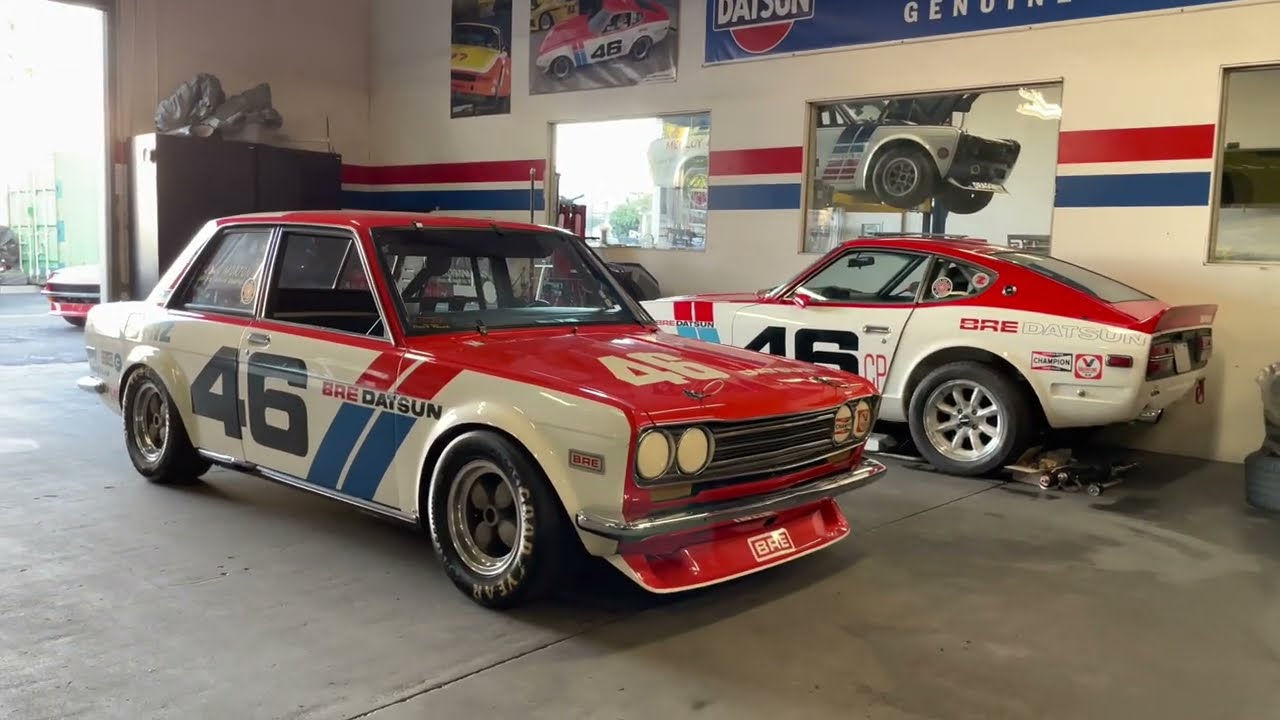 The 1971 BRE Datsun 510 #46 at Z Car Garage