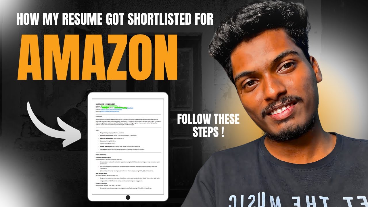 💥 Boost Your Chances ! How I Tailored My Resume for Amazon & Landed the Interview #resume