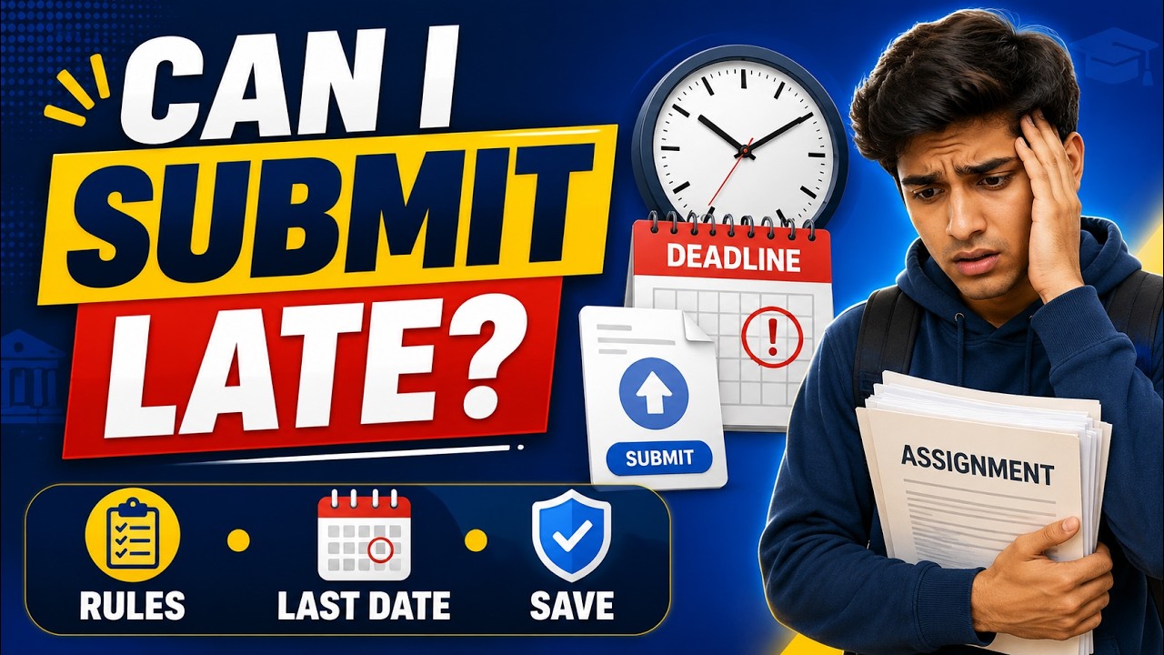 Can I Submit IGNOU Assignments Late? Rules, Deadline & What to Do #ignousolvedassignment