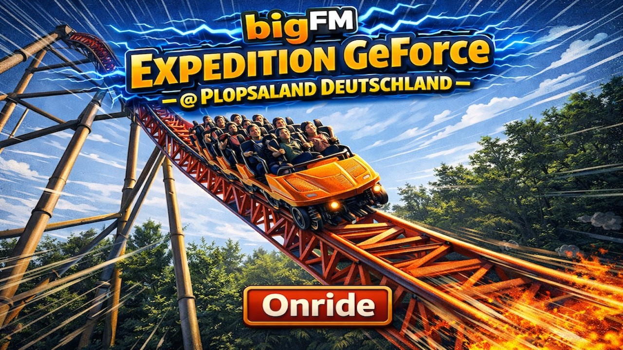 Onride bigFM Expedition GeForce @ Plopsaland Deutschland