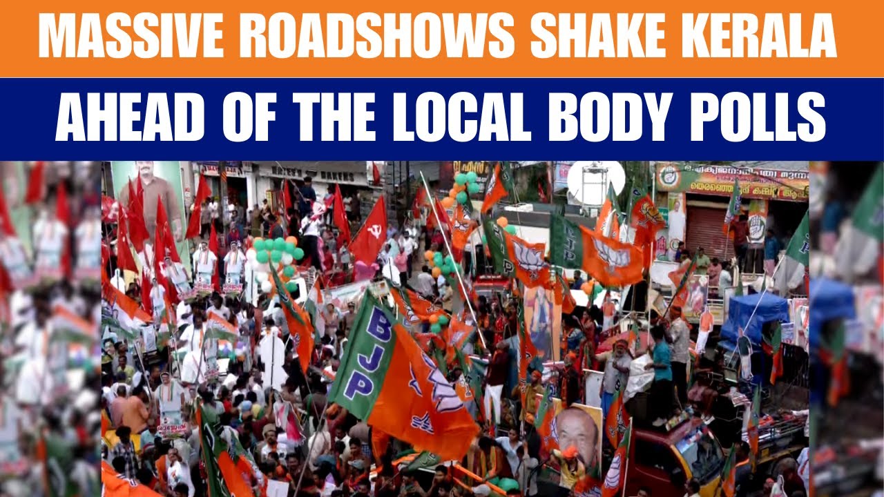 Thiruvananthapuram | Kerala Local Body Polls: Congress, BJP, CPI(M) Hold Campaign Roadshows | News9