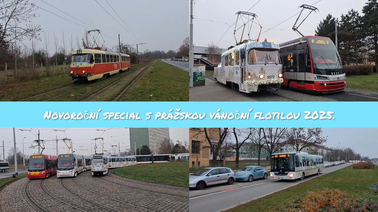 Novoroční special s prážskou vánoční flotilou 2025.