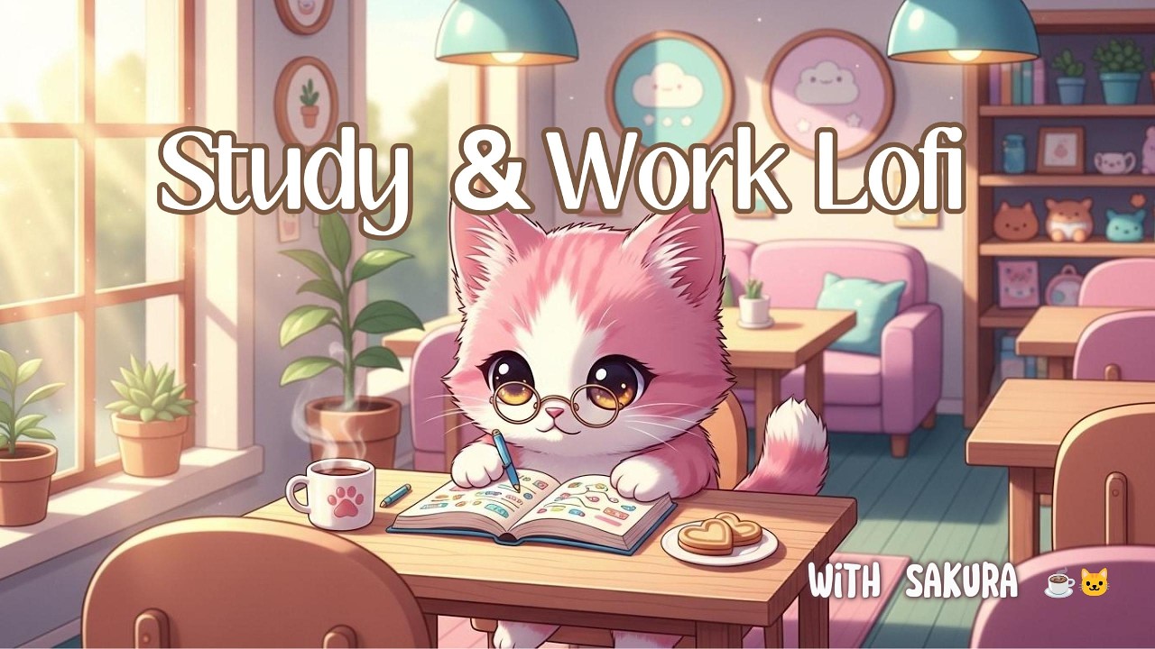 Lofi Music for Studying, Working & Deep Focus with Sakura | Cozy Cafe Coworking