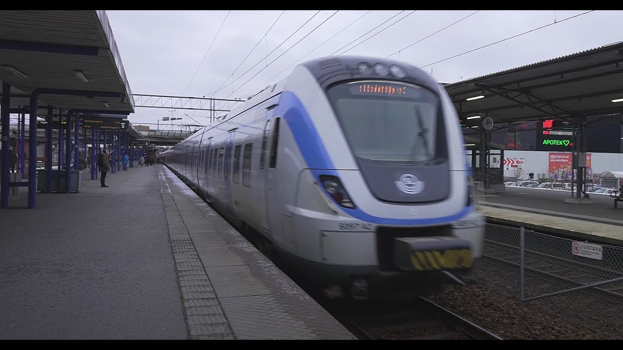 Sweden, Stockholm, train ride from Flemingsberg to Tumba
