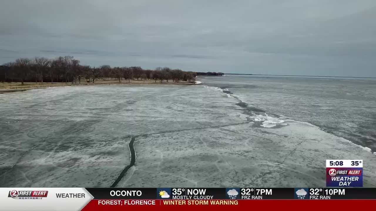 Warm temperatures weaken ice across Northeast Wisconsin, officials urge people to stay off