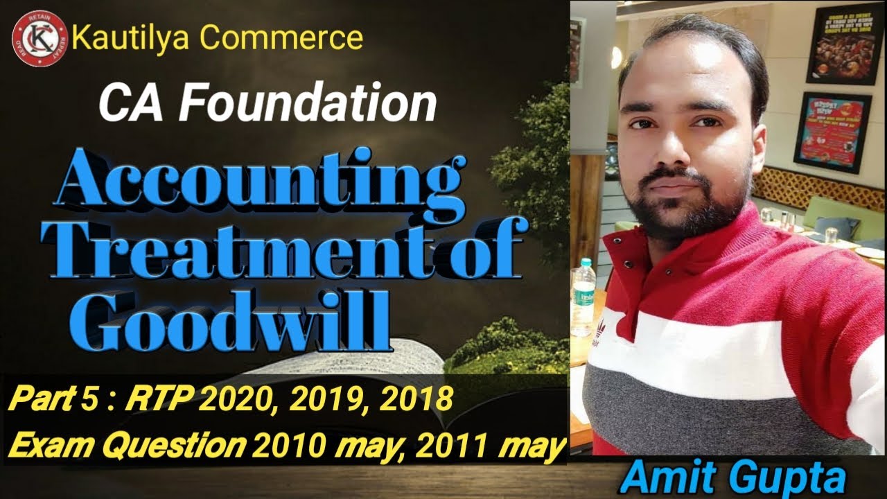CA Foundation : Accounting Treatment of Goodwill| RTP & Past Year Question| Hidden Goodwill