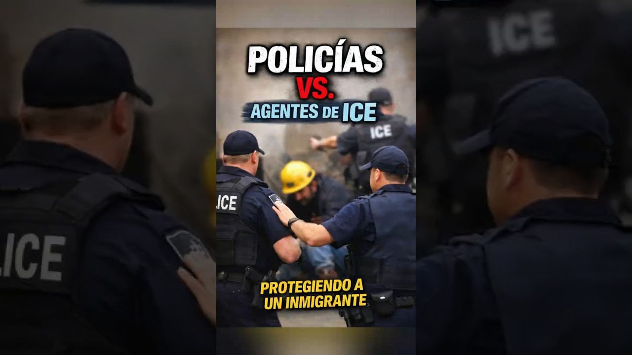 👉 Polic&iacute;as se enfrentan a agentes de ICE para proteger a un inmigrante