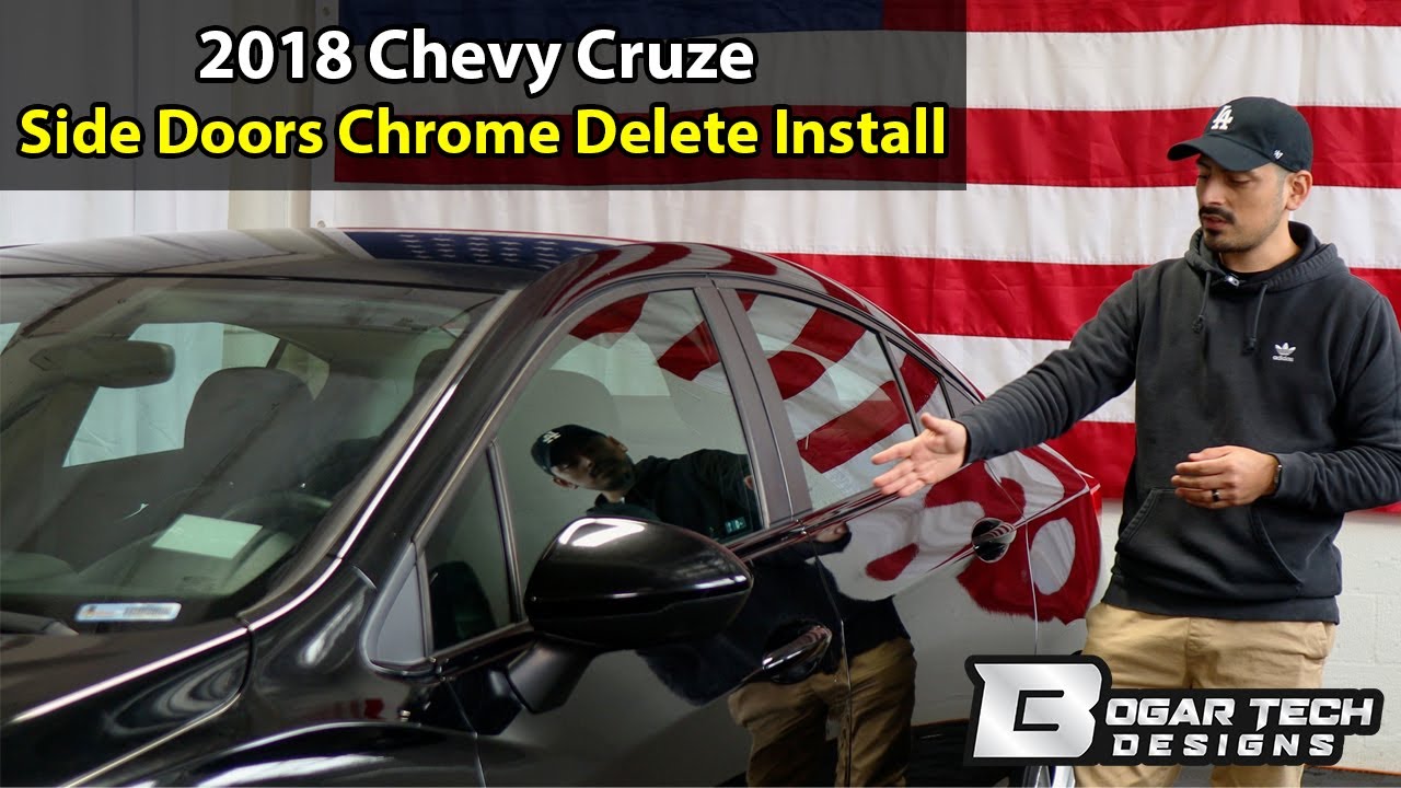 Chevrolet Cruze 2016-2019 Side Chrome Delete Install