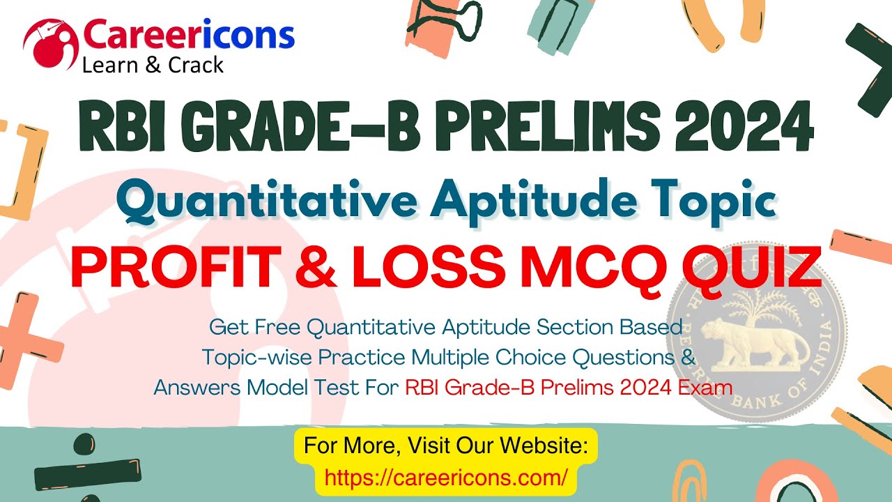 Free Profit & Loss Aptitude Questions Quiz | RBI Grade B Prelims 2024 #rbi #rbigradeb #rbigradeb2024