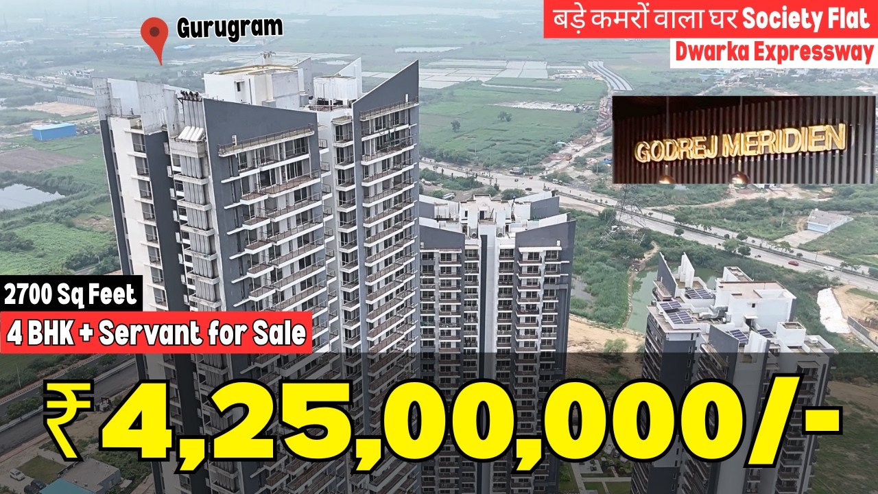 2700 Sq Feet, 4.25Cr, 4 BHK + Servant Luxury Society Flat - Dwarka Expressway, Sector 106 | Gurugram