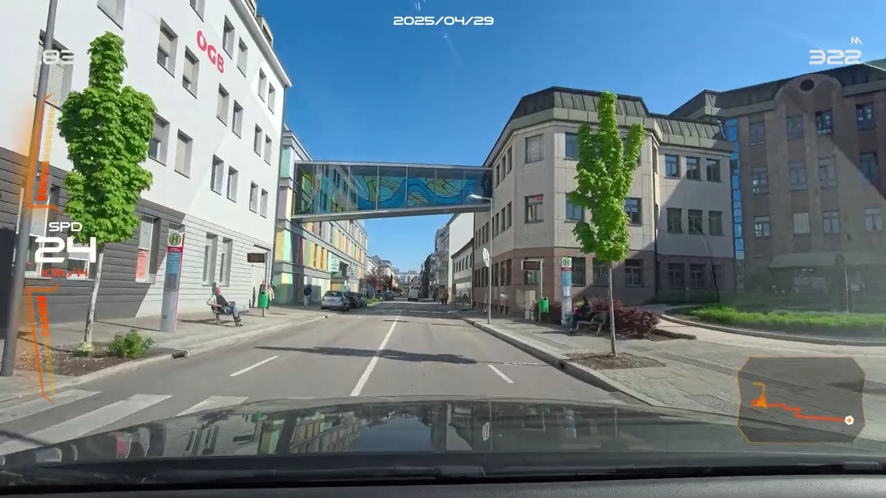 8K St. P&ouml;lten City Drive 💥 Landeshauptstadt Tour | 8K Autofahrt