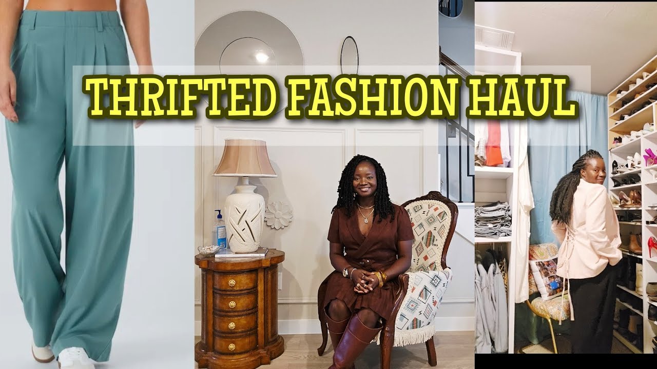 WHAT'S NEW IN MY CLOSET. THRIFTED FASHION HAUL.  
