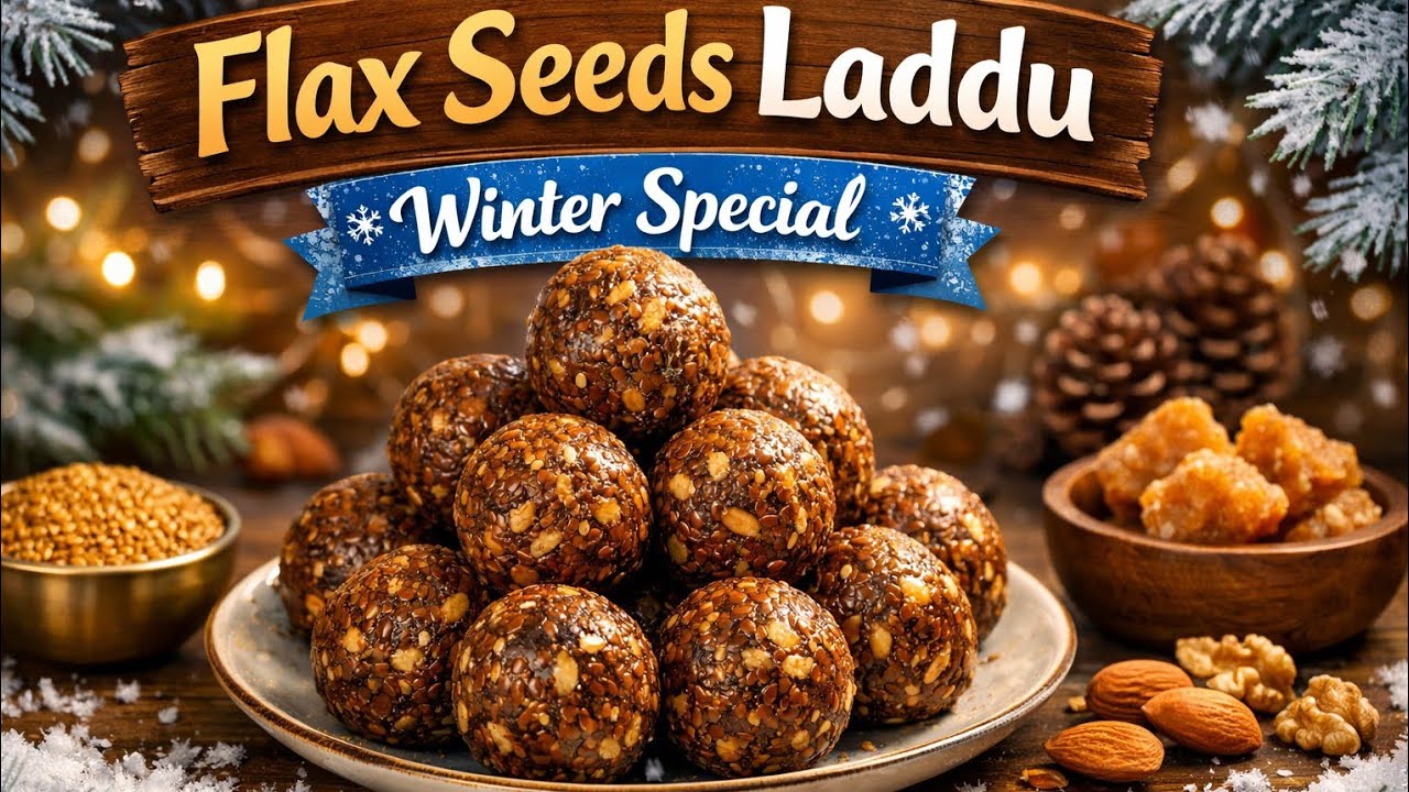 Winter Special Healthy Flaxseed Laddu | Alsi ke Beej ka Superfood Laddu 