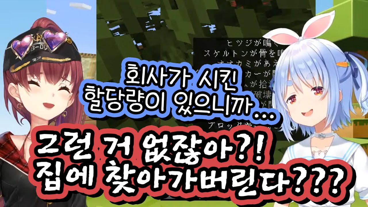 페코마리 비즈니스 설? 콜라보 할당량이 존재한다...? [호쇼 마린] [우사다 페코라] [홀로라이브]