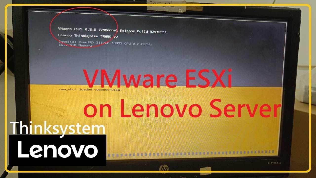 VMware ESXi on SR650V2 Lenovo server